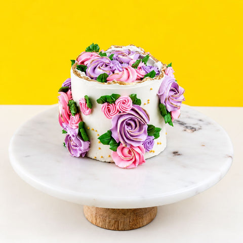 Flower Garden Cake 4" - Designer Cakes - The Buttercake Factory - - Eat Cake Today - Birthday Cake Delivery - KL/PJ/Malaysia