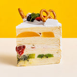 Fresh Fruit Mille Crepe Cake 6" - Crepe Cakes - Yippii Gift - - Eat Cake Today - Birthday Cake Delivery - KL/PJ/Malaysia