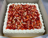Fresh Strawberry Square Cake 10 inch - Customized Cake - Lavish Patisserie - - Eat Cake Today - Birthday Cake Delivery - KL/PJ/Malaysia