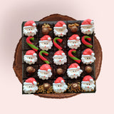 Full Santa Assorted Brownies - Brownies - Mr & Mrs Brownie - - Eat Cake Today - Birthday Cake Delivery - KL/PJ/Malaysia