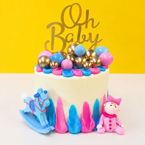 Gender Reveal - Designer Cakes - Eats and Treats Bakery - - Eat Cake Today - Birthday Cake Delivery - KL/PJ/Malaysia