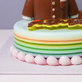 Gentleman Dad Tuxedo Jelly Cake 6" - FDAY2026 - Q Jelly Bakery - - Eat Cake Today - Birthday Cake Delivery - KL/PJ/Malaysia