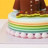Gentleman Dad Tuxedo Jelly Cake 6" - Jelly Cakes - Q Jelly Bakery - - Eat Cake Today - Birthday Cake Delivery - KL/PJ/Malaysia