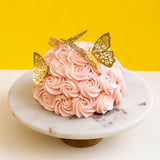 Golden Love of Butterfly Cake 6" - Buttercakes - Cake Hub - - Eat Cake Today - Birthday Cake Delivery - KL/PJ/Malaysia