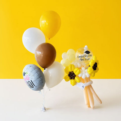 Graduation Bouquet Set - Balloons - Bingo Land - - Eat Cake Today - Birthday Cake Delivery - KL/PJ/Malaysia