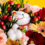 Happy Congratulations Fresh Flower Box - Flower - Bull & Rabbit - - Eat Cake Today - Birthday Cake Delivery - KL/PJ/Malaysia