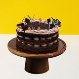 Hazelnut Chocolate Vegan Naked Cake - Vegan Cakes - Junandus - - Eat Cake Today - Birthday Cake Delivery - KL/PJ/Malaysia