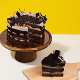 Hazelnut Chocolate Vegan Naked Cake - Vegan Cakes - Junandus - - Eat Cake Today - Birthday Cake Delivery - KL/PJ/Malaysia