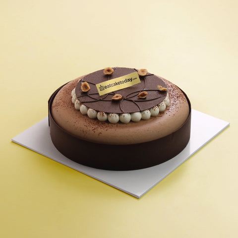 Hazelnut Mousse Cake 6" - Mousse Cakes - Ice Monster - - Eat Cake Today - Birthday Cake Delivery - KL/PJ/Malaysia