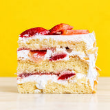 Hearty Strawberry Shortcake 7" - Sponge Cakes - RE Birth Cake - - Eat Cake Today - Birthday Cake Delivery - KL/PJ/Malaysia