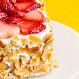 Hearty Strawberry Shortcake 7" - Sponge Cakes - RE Birth Cake - - Eat Cake Today - Birthday Cake Delivery - KL/PJ/Malaysia