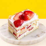 Hearty Strawberry Shortcake 7" - Sponge Cakes - RE Birth Cake - - Eat Cake Today - Birthday Cake Delivery - KL/PJ/Malaysia