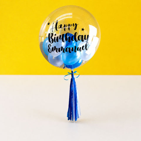 Helium Deco Bubble Balloon 24" - Balloons - Happy Balloon Shop - - Eat Cake Today - Birthday Cake Delivery - KL/PJ/Malaysia