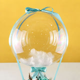 Hot Air Balloon Fragrance Rose Soap and Preserved Flower Box - Balloon - Luxe Florist - - Eat Cake Today - Birthday Cake Delivery - KL/PJ/Malaysia