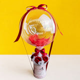 Hot Air Balloon Fragrance Rose Soap Flower Box - Balloons - Luxe Florist - - Eat Cake Today - Birthday Cake Delivery - KL/PJ/Malaysia