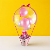 Hot Air Bubble Balloon Baby's Breath Flower Box - Balloons - Luxe Florist - - Eat Cake Today - Birthday Cake Delivery - KL/PJ/Malaysia
