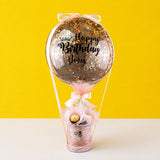 Hot Air Confetti Balloon Ferrero Rocher Box - Balloons - Luxe Florist - - Eat Cake Today - Birthday Cake Delivery - KL/PJ/Malaysia