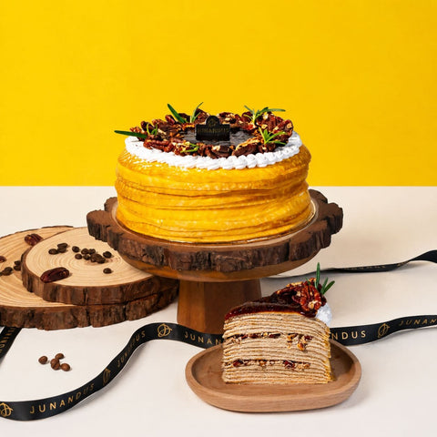 Illy Espresso Macchiato Crepe Cake - Crepe Cakes - Junandus - - Eat Cake Today - Birthday Cake Delivery - KL/PJ/Malaysia