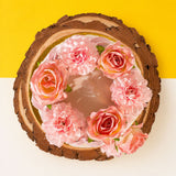Isabella Floral Cake 6 inch - Vegan Cakes - Junandus - - Eat Cake Today - Birthday Cake Delivery - KL/PJ/Malaysia
