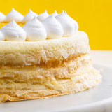 Lemon Cheese Mille Crepe Cake 8" - Crepe Cakes - Yippii Gift - - Eat Cake Today - Birthday Cake Delivery - KL/PJ/Malaysia
