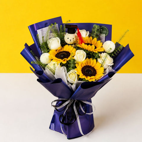 Luca Bouquet - Flowers - Bull & Rabbit - - Eat Cake Today - Birthday Cake Delivery - KL/PJ/Malaysia
