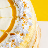 Luscious Salted Caramel Mille Crepe Cake 8" - Crepe Cakes - Yippii Gift - - Eat Cake Today - Birthday Cake Delivery - KL/PJ/Malaysia