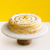 Luscious Salted Caramel Mille Crepe Cake 8" - Crepe Cakes - Yippii Gift - - Eat Cake Today - Birthday Cake Delivery - KL/PJ/Malaysia