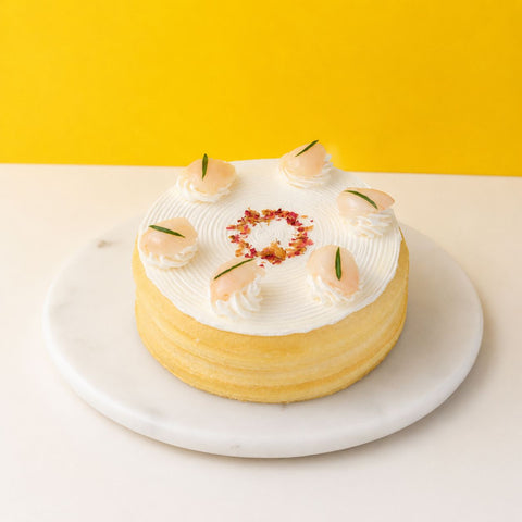 Lychee Rose Mille Crepe Cake - Crepe Cakes - Bite Sensation Bakehouse - - Eat Cake Today - Birthday Cake Delivery - KL/PJ/Malaysia