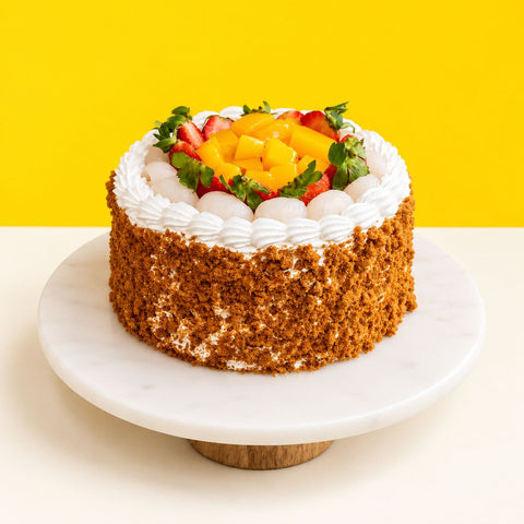 Lychee Speculoos Fairy Cake - Fruit Cakes - Cake Hub - - Eat Cake Today - Birthday Cake Delivery - KL/PJ/Malaysia
