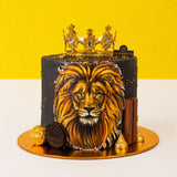 Majestic Lion Designer Cake 6 inch - Vegan Cakes - Junandus - - Eat Cake Today - Birthday Cake Delivery - KL/PJ/Malaysia