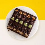 Matcha Chocolate Hazelnut Assorted Brownie 8" - Brownies - Mr & Mrs Brownie - - Eat Cake Today - Birthday Cake Delivery - KL/PJ/Malaysia