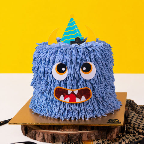 Monster Theme Cake 6 inch - Vegan Cakes - Junandus - - Eat Cake Today - Birthday Cake Delivery - KL/PJ/Malaysia