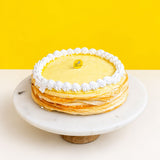 Musang King Durian Mille Crepe Cake 8" - Crepe Cakes - Cake Hub - - Eat Cake Today - Birthday Cake Delivery - KL/PJ/Malaysia