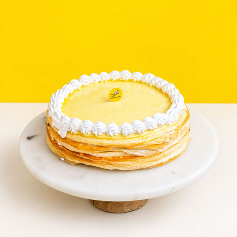 Musang King Durian Mille Crepe Cake 8" - Crepe Cakes - Cake Hub - - Eat Cake Today - Birthday Cake Delivery - KL/PJ/Malaysia