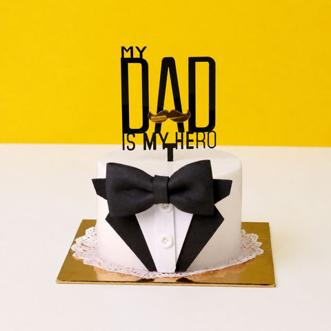 My Dad is My Hero Jelly Cake 5" - Jelly Cakes - Jerri Home - - Eat Cake Today - Birthday Cake Delivery - KL/PJ/Malaysia