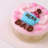 My Hero Dad Jelly Cake 4" - FDAY2026 - Q Jelly Bakery - - Eat Cake Today - Birthday Cake Delivery - KL/PJ/Malaysia