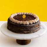 Nutty-Mushy Chocolate Banana Mille Crepe Cake 8" - Crepe Cakes - Yippii Gift - - Eat Cake Today - Birthday Cake Delivery - KL/PJ/Malaysia