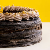 Nutty-Mushy Chocolate Banana Mille Crepe Cake 8" - Crepe Cakes - Yippii Gift - - Eat Cake Today - Birthday Cake Delivery - KL/PJ/Malaysia