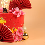 Oriental Ruby Theme Cake 6" - Designer Cakes - Junandus - - Eat Cake Today - Birthday Cake Delivery - KL/PJ/Malaysia