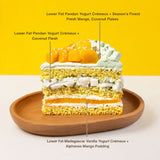 Pandan Coconut Mango Chiffonge® - Vegan Cakes - Junandus - - Eat Cake Today - Birthday Cake Delivery - KL/PJ/Malaysia