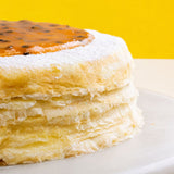 Passion Fruit Pistachio Mille Crepe Cake 8" - Crepe Cakes - Yippii Gift - - Eat Cake Today - Birthday Cake Delivery - KL/PJ/Malaysia