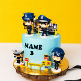 Policeman Theme Cake 6 inch - Vegan Cakes - Junandus - - Eat Cake Today - Birthday Cake Delivery - KL/PJ/Malaysia