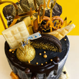 Premium Black Gold Cake - Designer Cakes - Cake Hub - - Eat Cake Today - Birthday Cake Delivery - KL/PJ/Malaysia