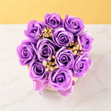 Premium Fragrance Rose Soap Flower Hat Box - Flower - Luxe Florist - - Eat Cake Today - Birthday Cake Delivery - KL/PJ/Malaysia