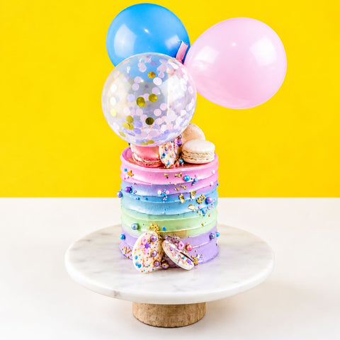 Rainbow Splash Cake 4" - Designer Cakes - The Buttercake Factory - - Eat Cake Today - Birthday Cake Delivery - KL/PJ/Malaysia
