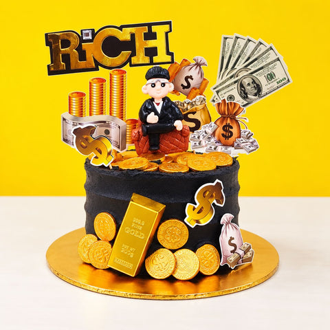 Rich Man Cake - Designer Cakes - Eats and Treats Bakery - - Eat Cake Today - Birthday Cake Delivery - KL/PJ/Malaysia