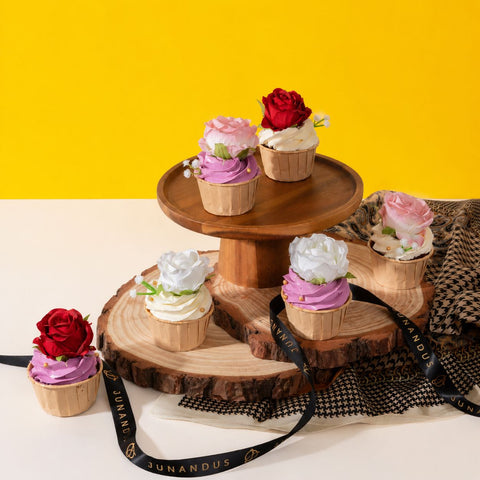 Rosie Cupcakes 6pcs - Vegan Cakes - Junandus - - Eat Cake Today - Birthday Cake Delivery - KL/PJ/Malaysia