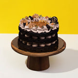 Salted Caramel Vegan Naked Cake - Vegan Cakes - Junandus - - Eat Cake Today - Birthday Cake Delivery - KL/PJ/Malaysia