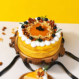 Salted ZERO Caramel Almond Vanilla Crepe Cake - Healthy Cakes - Junandus - - Eat Cake Today - Birthday Cake Delivery - KL/PJ/Malaysia