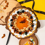 Salted ZERO Caramel Almond Vanilla Crepe Cake - Healthy Cakes - Junandus - - Eat Cake Today - Birthday Cake Delivery - KL/PJ/Malaysia